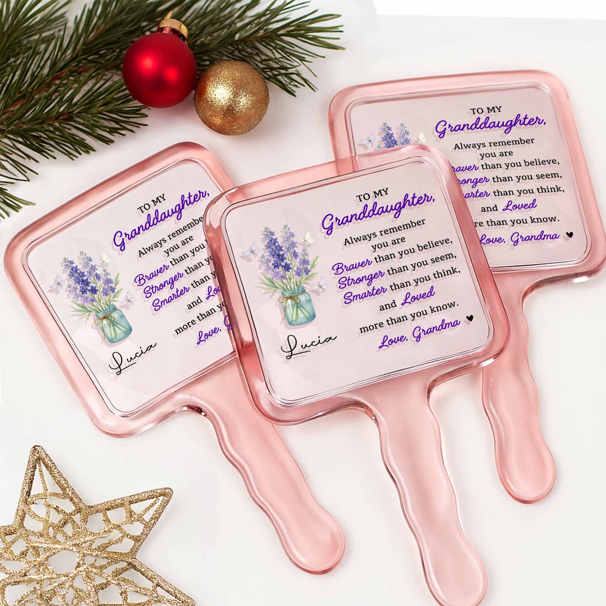 To My Granddaughter, Flowers In Vase