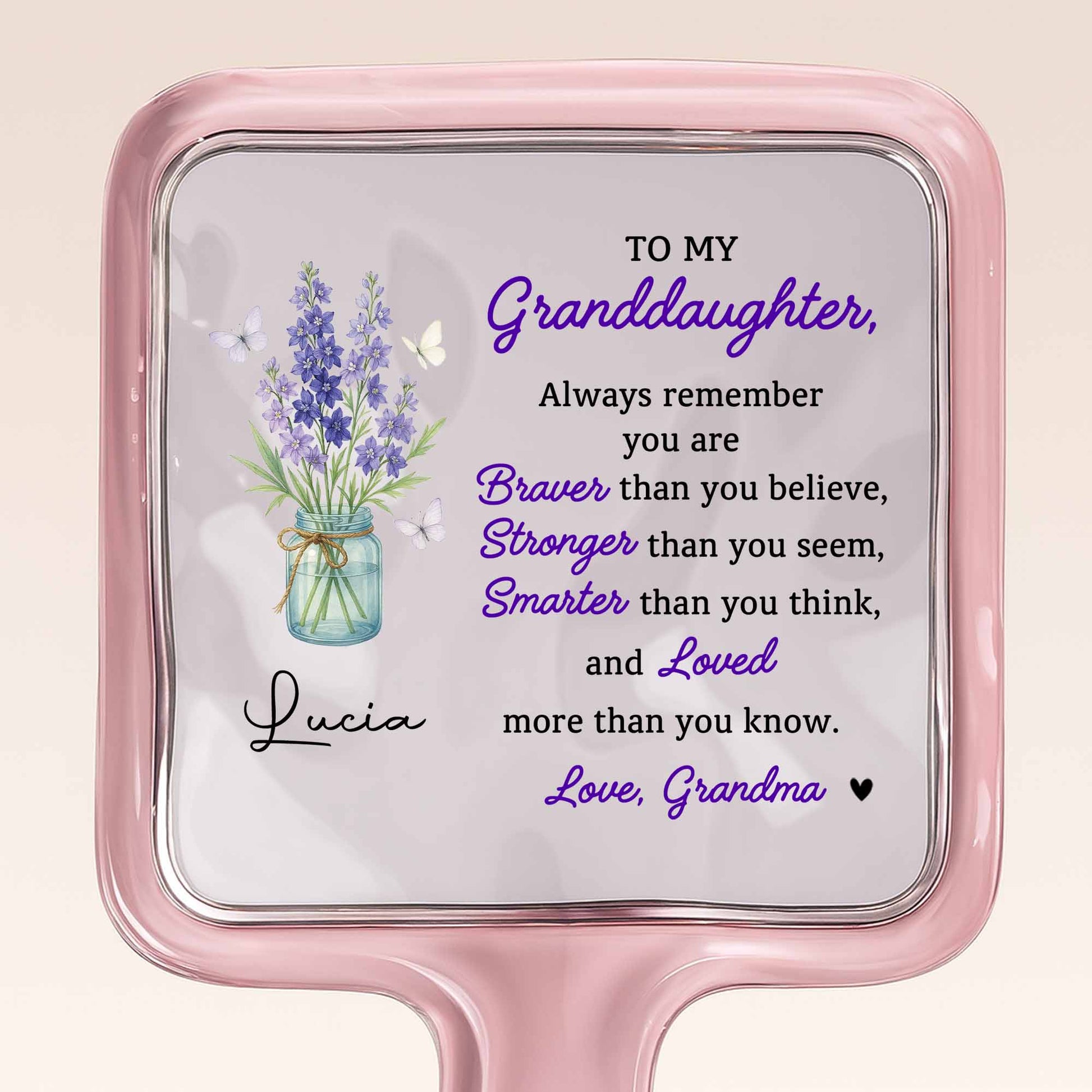To My Granddaughter, Flowers In Vase