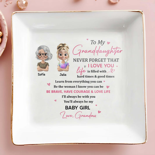 To My Granddaughter, Never Forget That I Love You