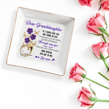 Dear Granddaughter, See Yourself Through My Eyes, Flowers and Butterflies