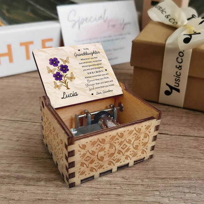 To My Granddaughter, Butterflies And Flowers