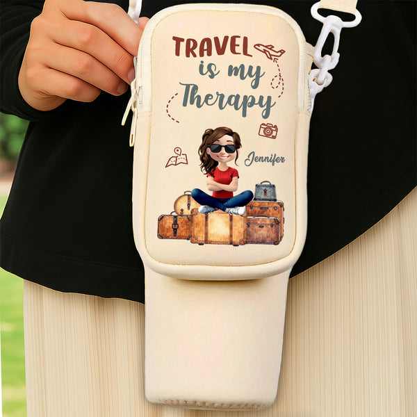 Travel Is My Therapy, Suitcases And Camera Design