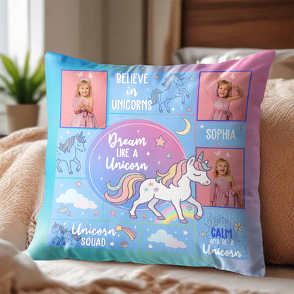 Believe In Unicorns, Dream Like A Unicorn, Custom Pillow