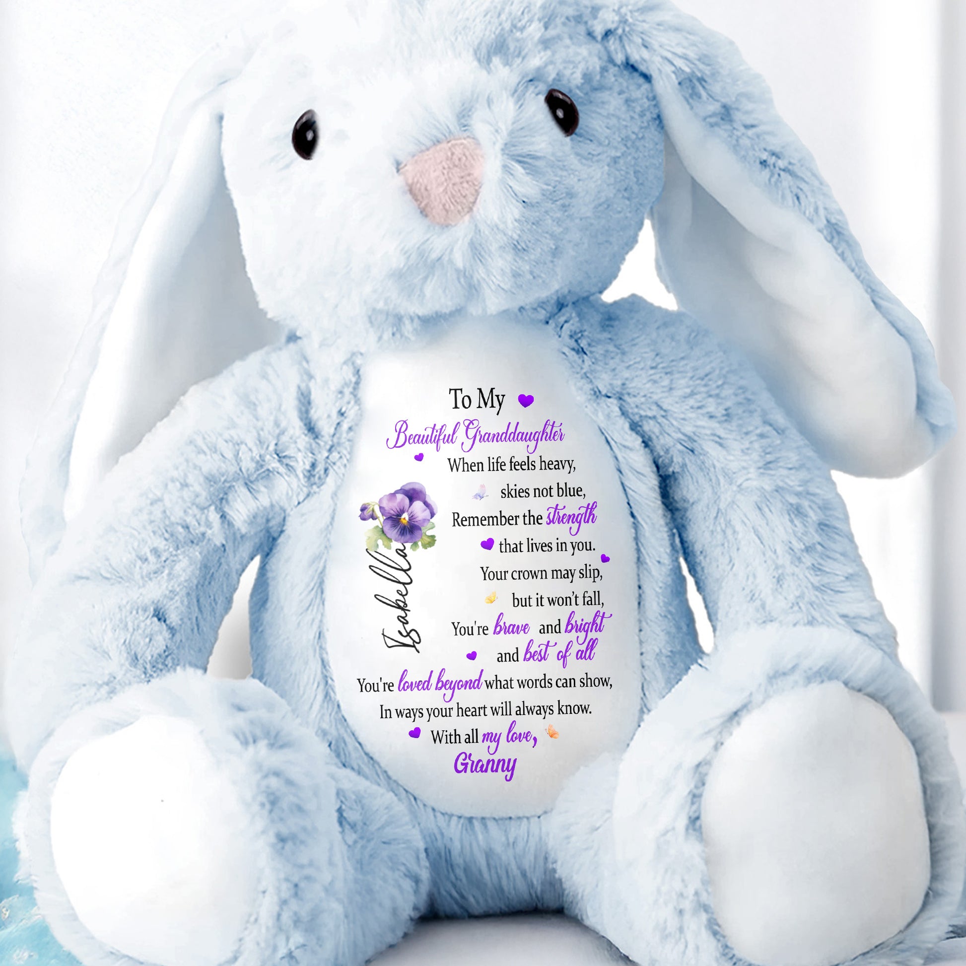 To My Beautiful Granddaughter, Hearts And Flowers