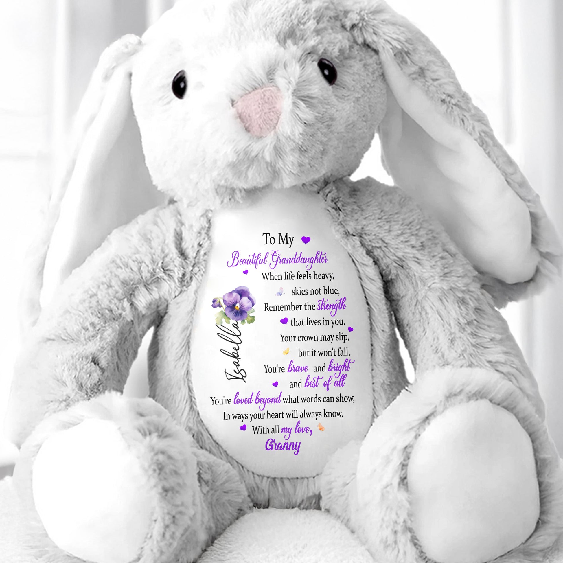 To My Beautiful Granddaughter, Hearts And Flowers