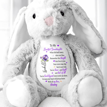 To My Beautiful Granddaughter, Hearts And Flowers