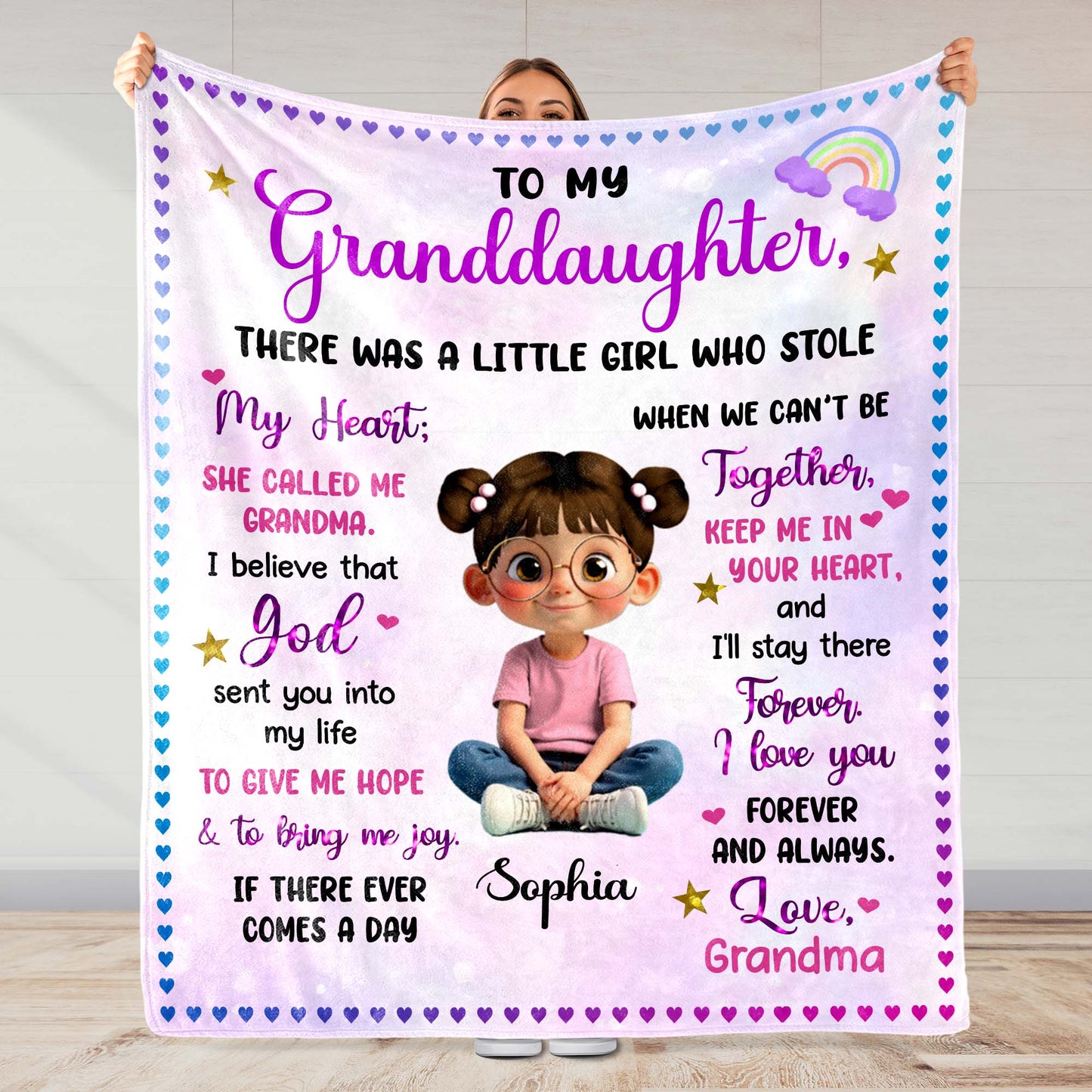 To My Granddaughter From Grandma With Love And Blessings