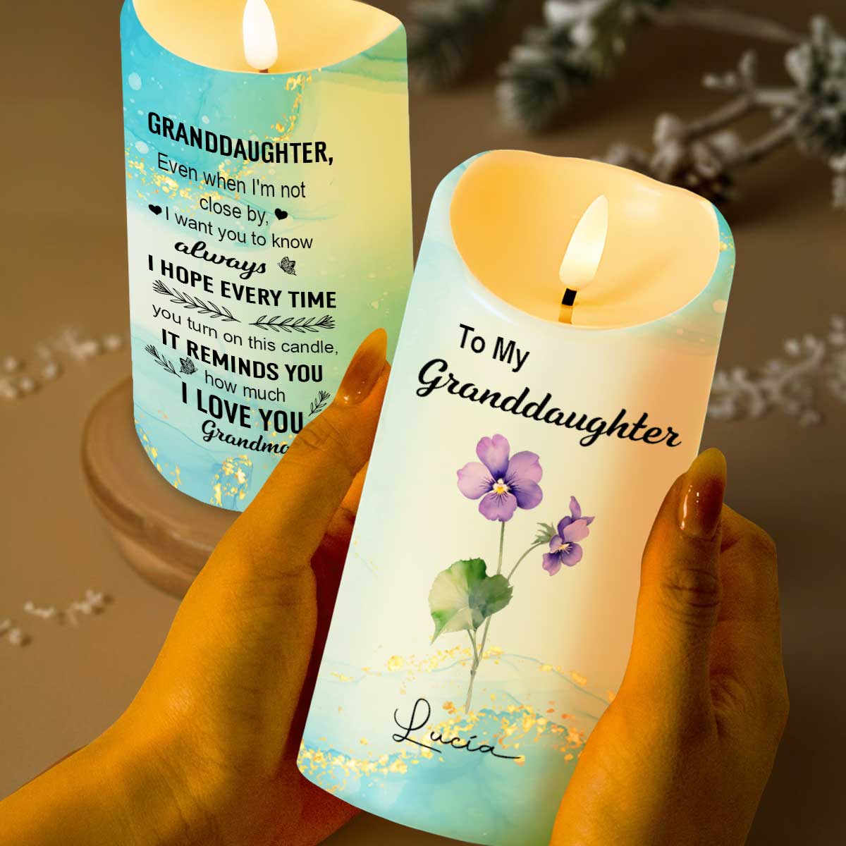 To My Granddaughter, Love From Grandma, Flowers