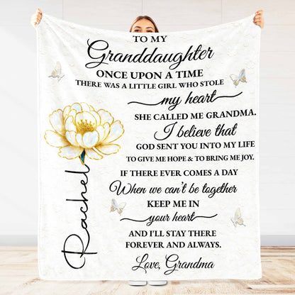 To My Granddaughter, Once Upon A Time, Rose And Butterflies