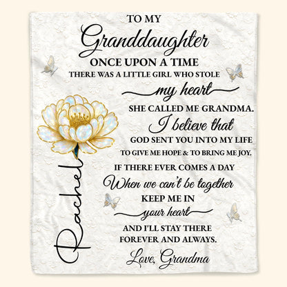 To My Granddaughter, Once Upon A Time, Rose And Butterflies