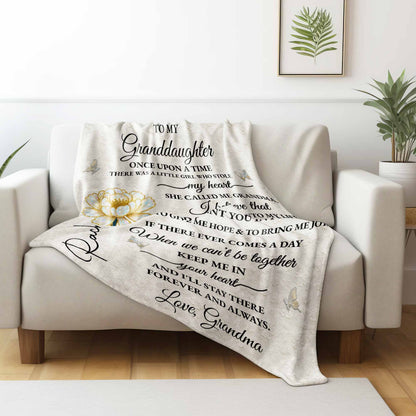 To My Granddaughter, Once Upon A Time, Rose And Butterflies