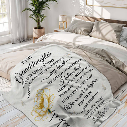 To My Granddaughter, Once Upon A Time, Rose And Butterflies