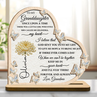 To My Granddaughter, Once Upon A Time, Butterfly And Flower