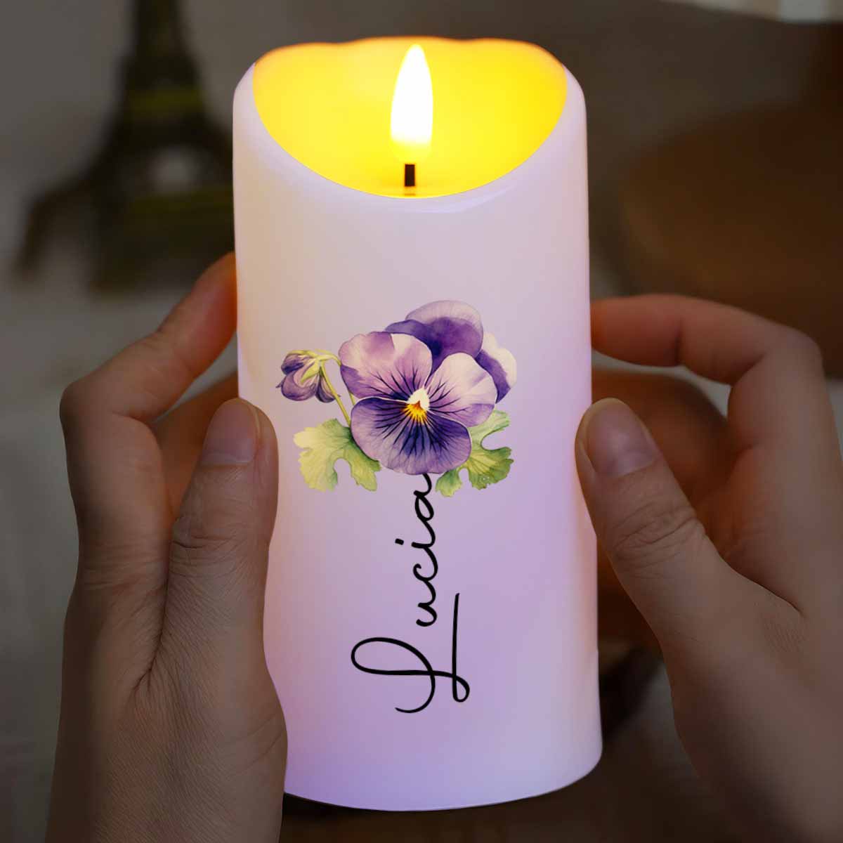 To My Granddaughter, Never Feel You Are Alone, Pansy Flower