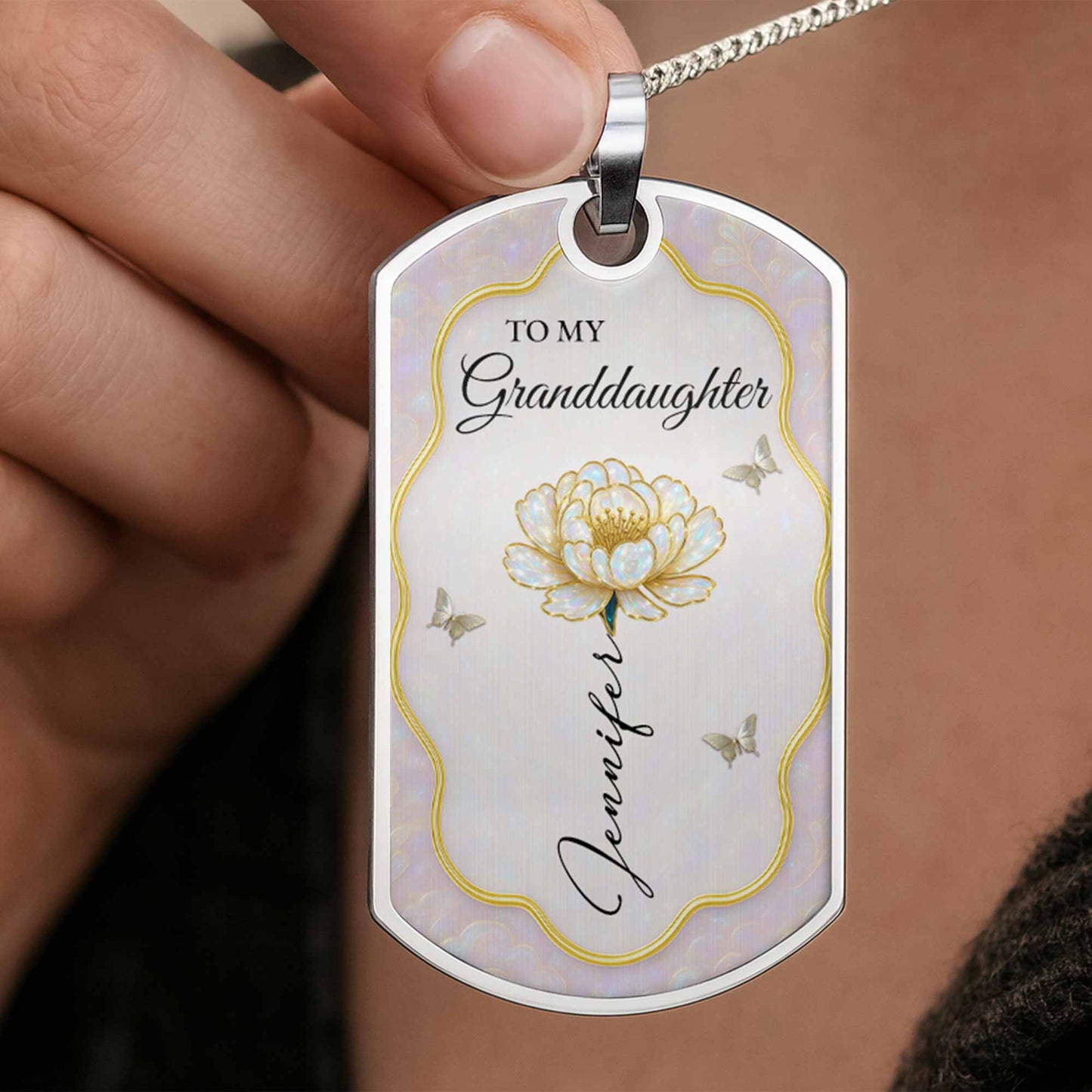 To My Granddaughter Forever My Little Girl Flower