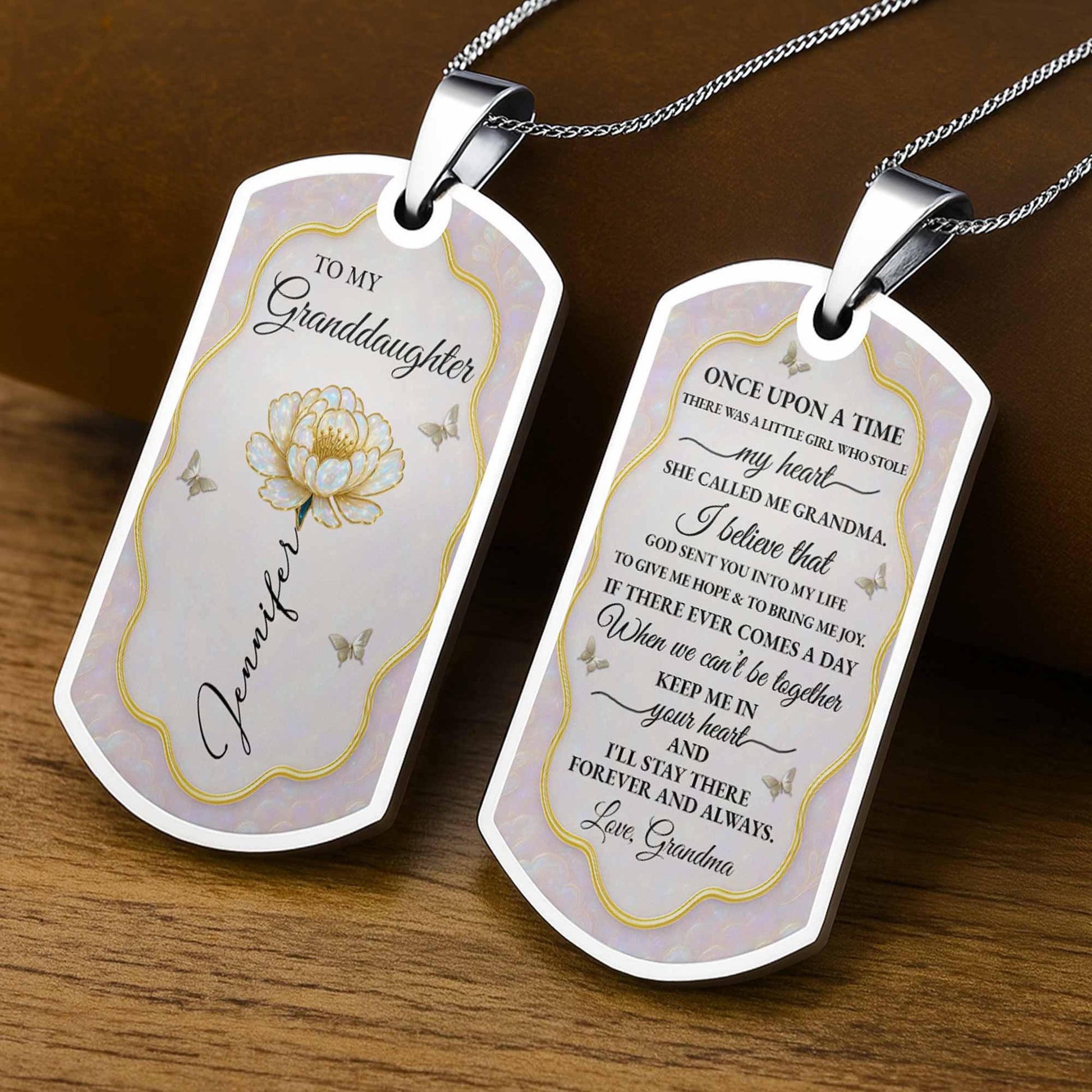 To My Granddaughter Forever My Little Girl Flower