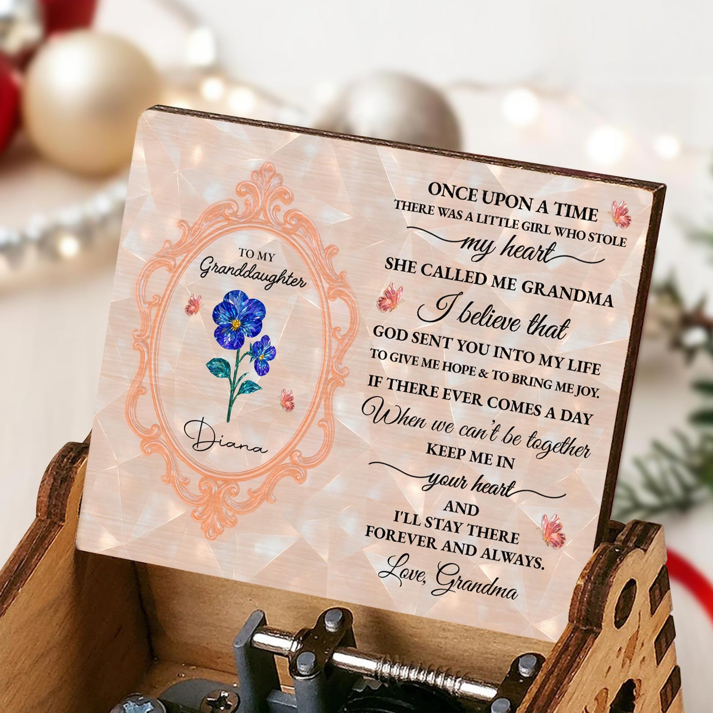 To My Granddaughter, Once Upon A Time, Floral Accents