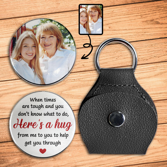 Here's A Hug From Me To You, Heart Design - Personalized Custom Pocket Hug - GDT425_HTOK