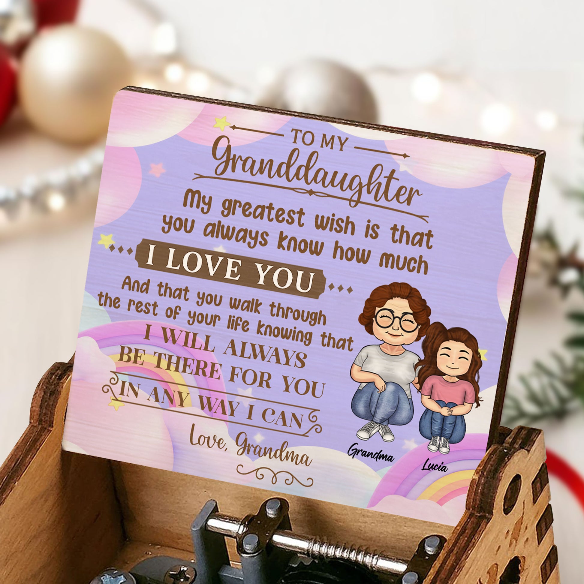 To My Granddaughter, Love From Grandma