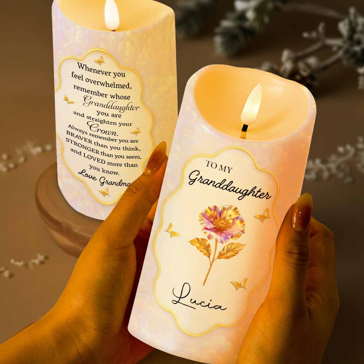 Remember Whose Granddaughter You Are, Flowers And Butterflies
