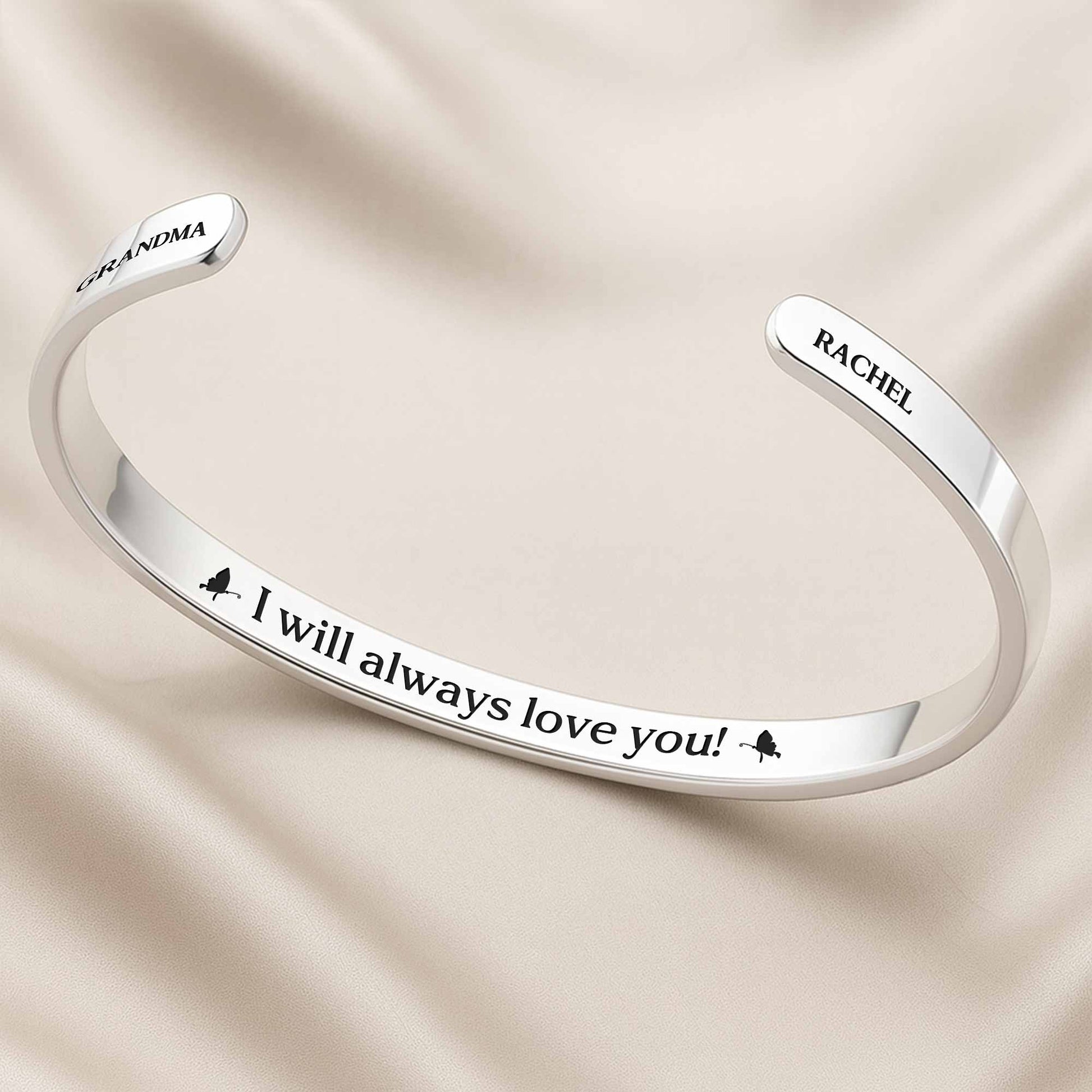 To My Granddaughter, Rose Message Card