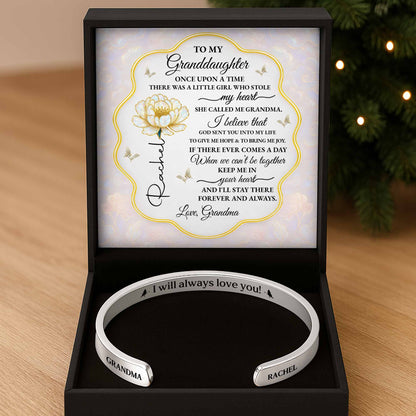 To My Granddaughter, Rose Message Card