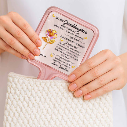 To My Granddaughter, Love Grandma, Flowers And Butterflies