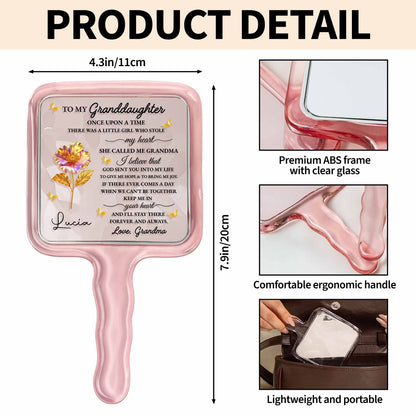 To My Granddaughter, Love Grandma, Flowers And Butterflies