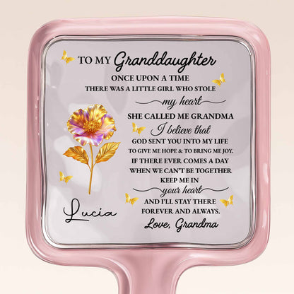 To My Granddaughter, Love Grandma, Flowers And Butterflies
