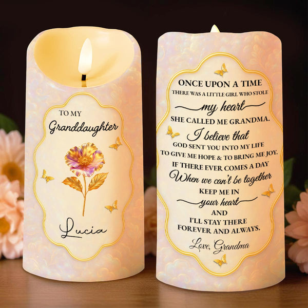 Once Upon A Time, Little Girl Stole My Heart, Flower and Butterfly Design