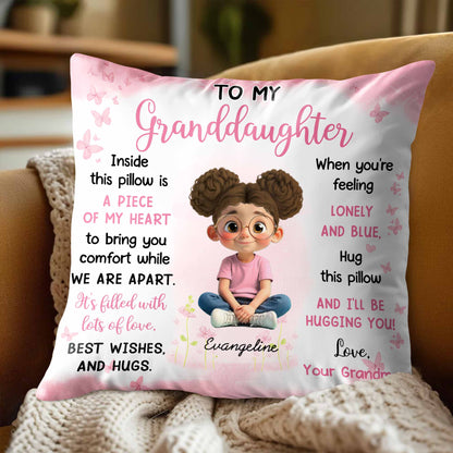 Piece Of My Heart Comfort Pillow With Girl And Hearts