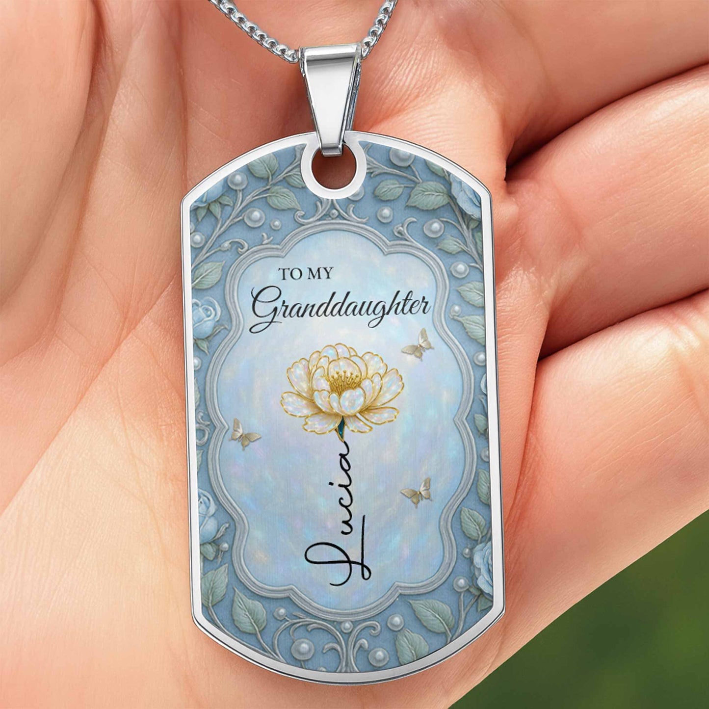 To My Granddaughter, Follow Your Dreams Necklace