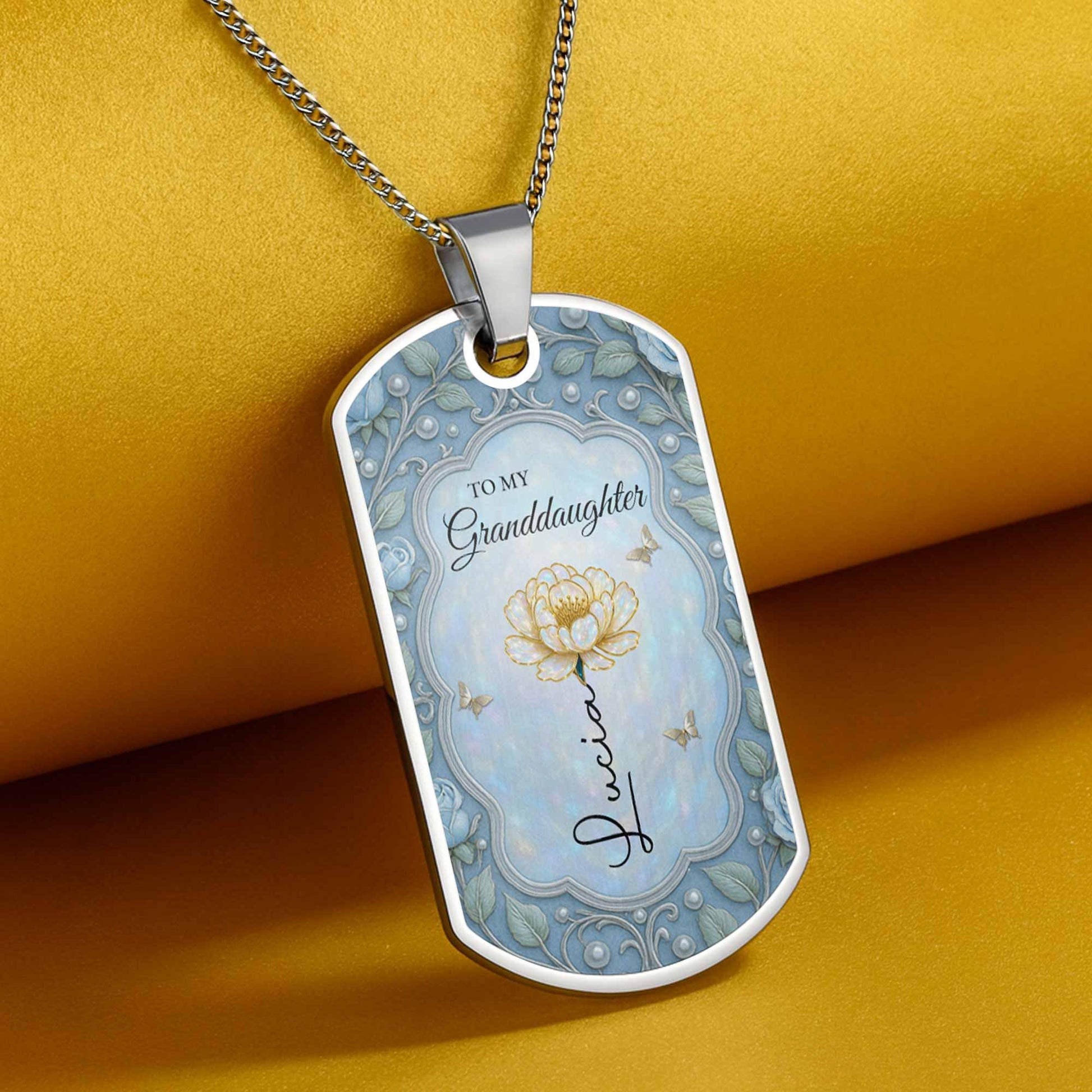 To My Granddaughter, Follow Your Dreams Necklace
