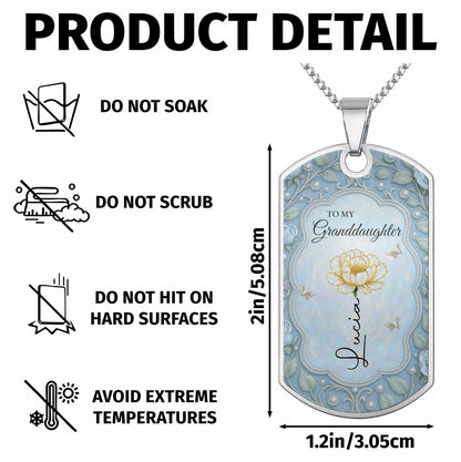 To My Granddaughter, Follow Your Dreams Necklace