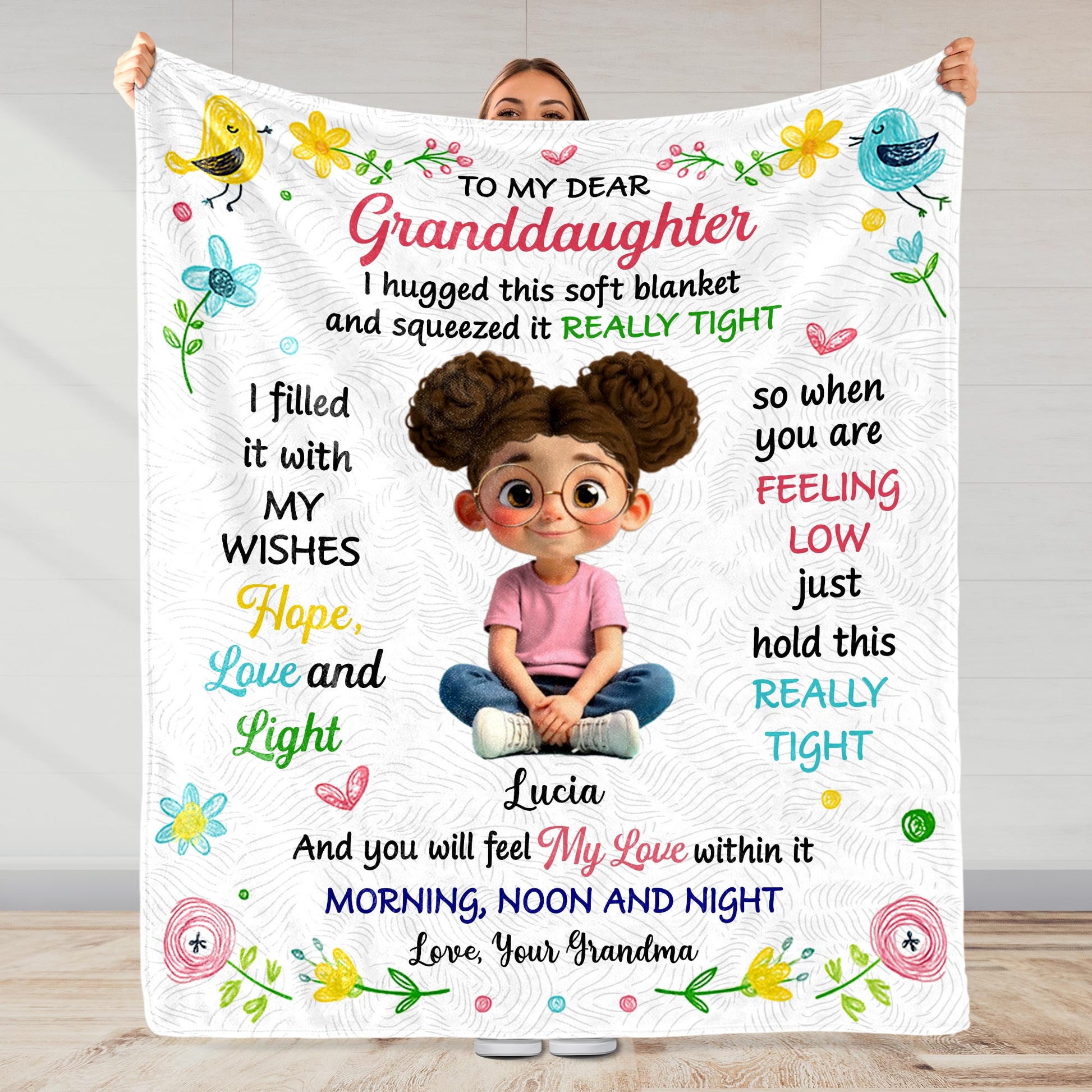 To My Dear Granddaughter, Filled With Love And Light