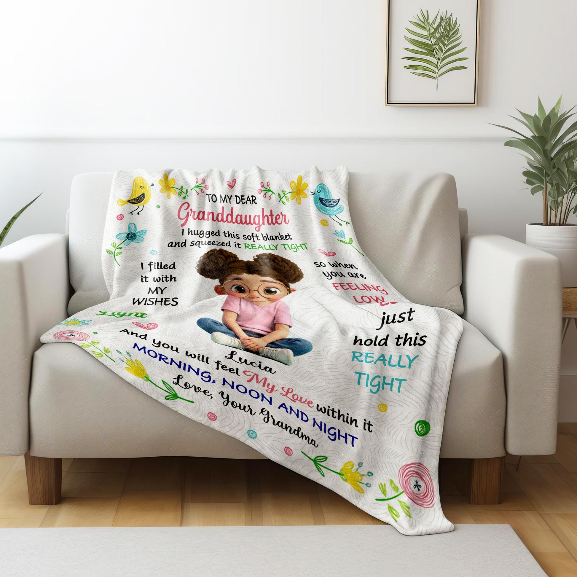 To My Dear Granddaughter, Filled With Love And Light