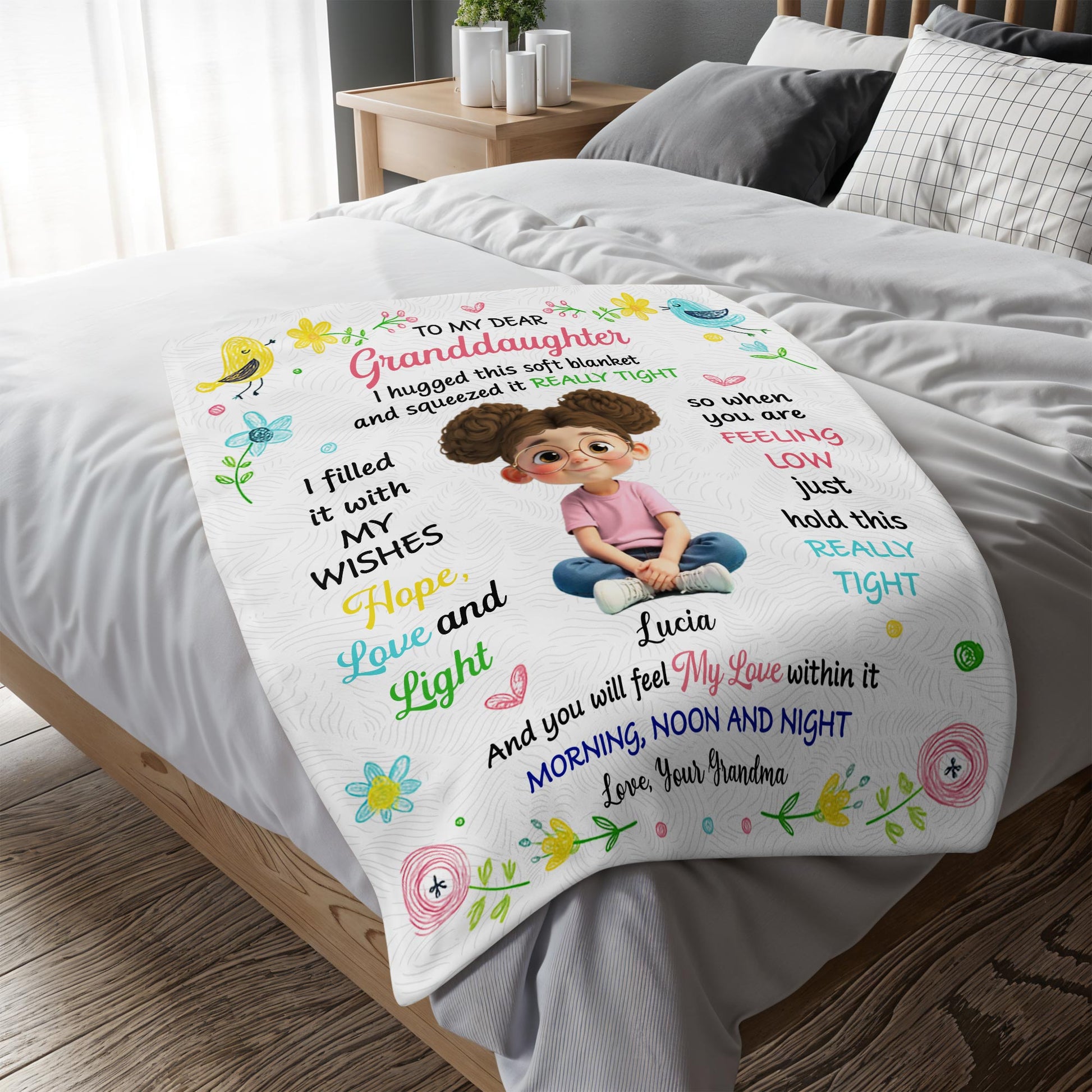 To My Dear Granddaughter, Filled With Love And Light
