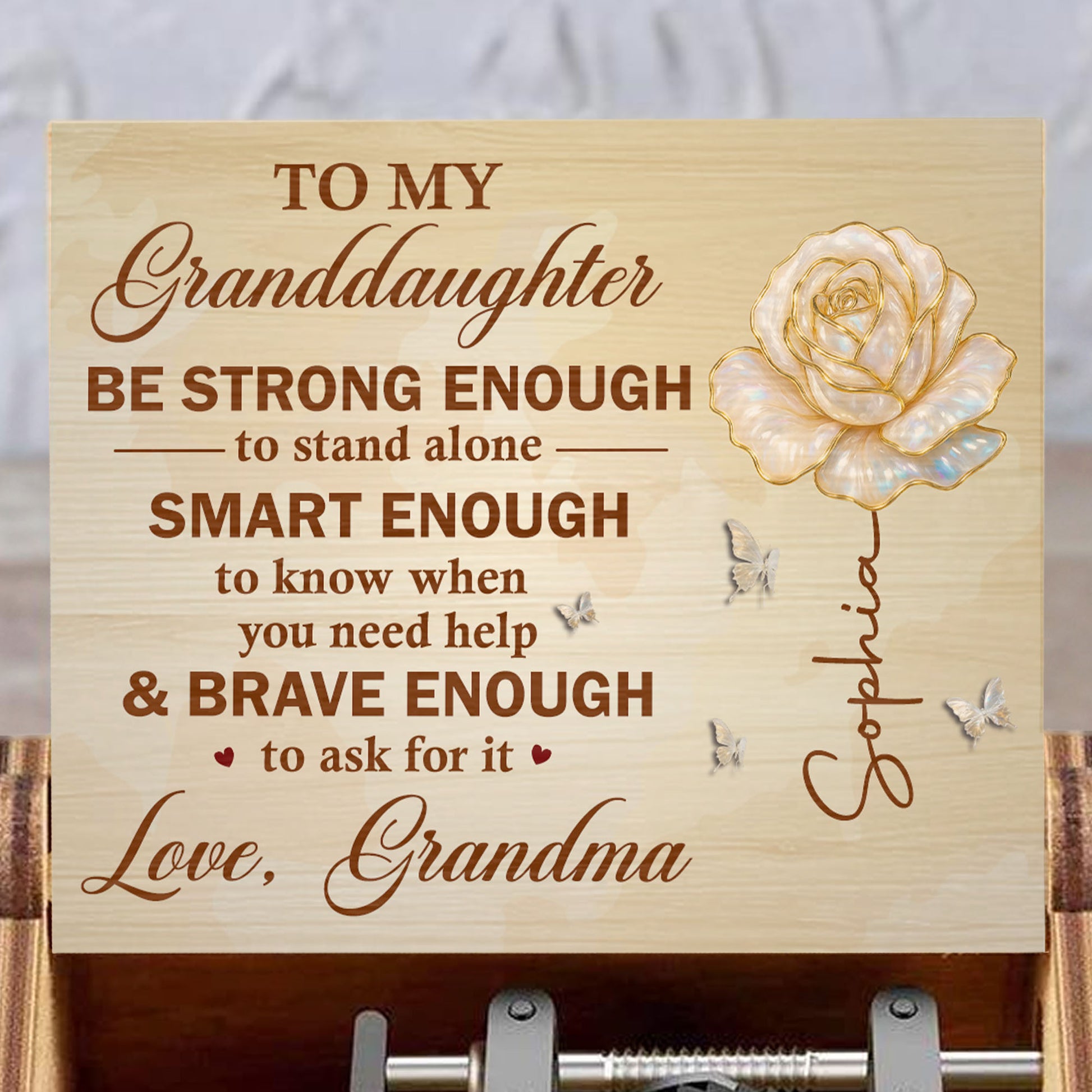 To My Granddaughter, Be Strong, Smart, & Brave