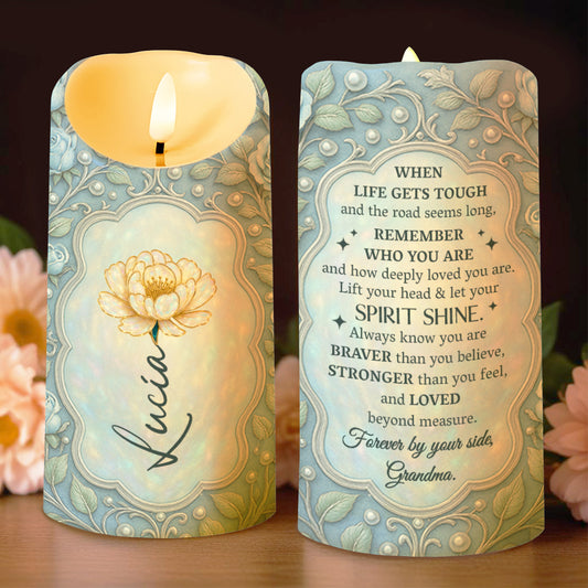 When Life Gets Tough, Remember Who You Are, Flowers And Leaves Design