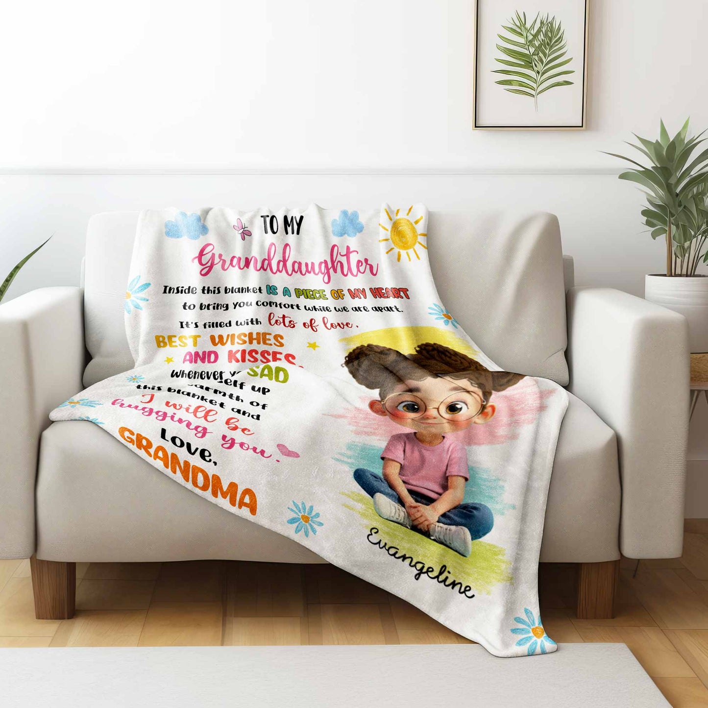 To My Granddaughter, Lots Of Love And Warm Hugs