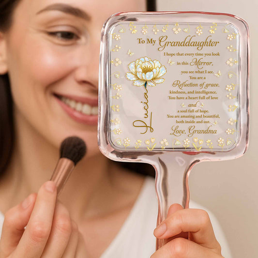 To My Granddaughter, Reflection Of Grace And Flowers