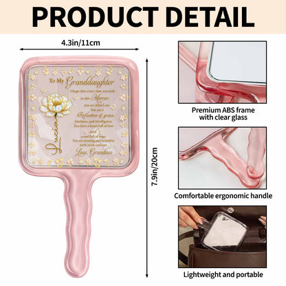 To My Granddaughter, Reflection Of Grace And Flowers