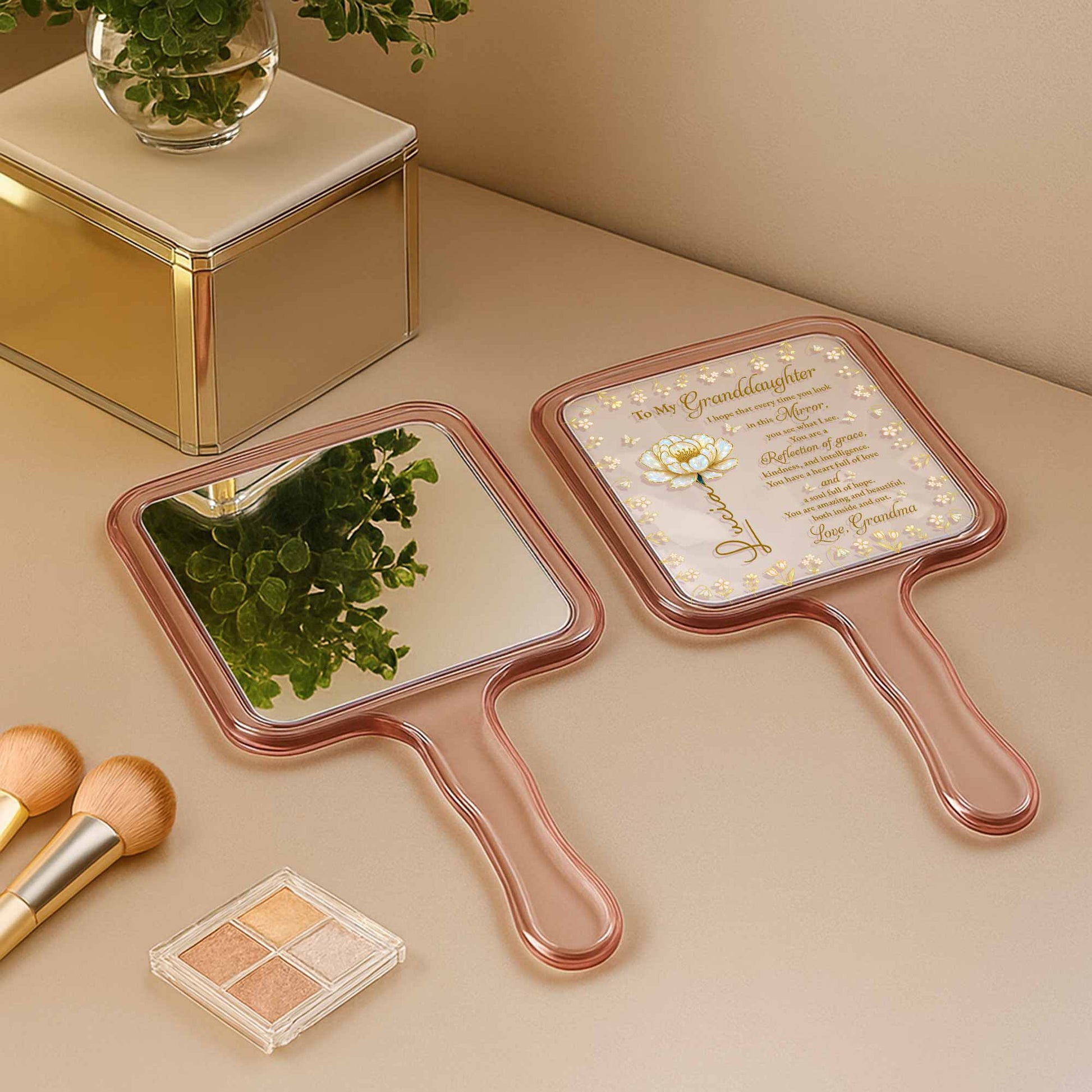 To My Granddaughter, Reflection Of Grace And Flowers