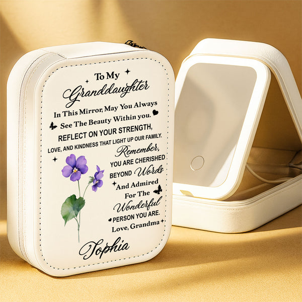 To My Granddaughter, Reflect On Your Strength And Flowers