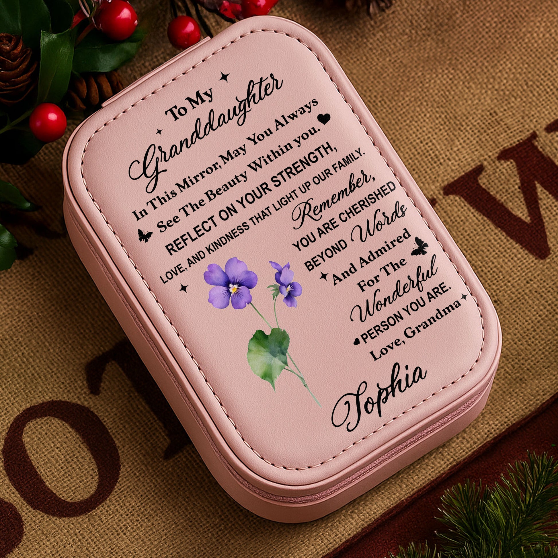 To My Granddaughter, Reflect On Your Strength And Flowers