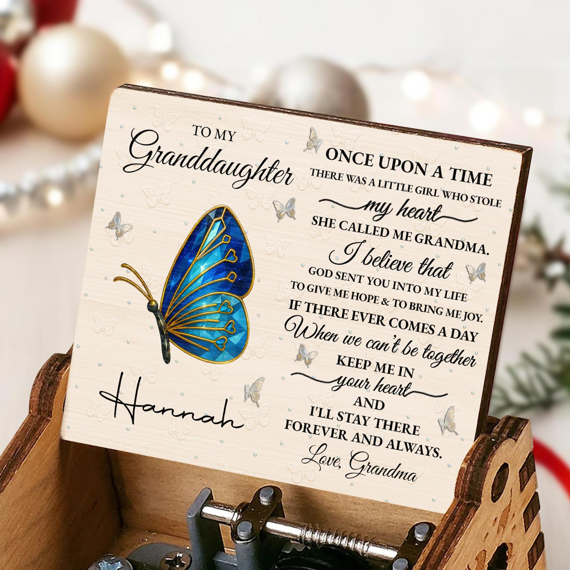 Once Upon A Time, Butterfly, Love From Grandma