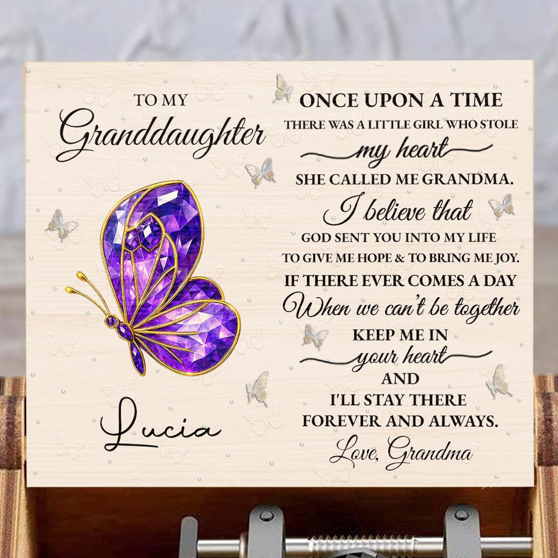 Once Upon A Time, Butterfly, Love From Grandma