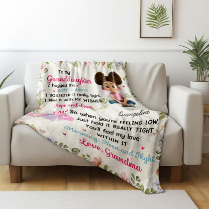 To My Granddaughter, Love and Light Soft Blanket