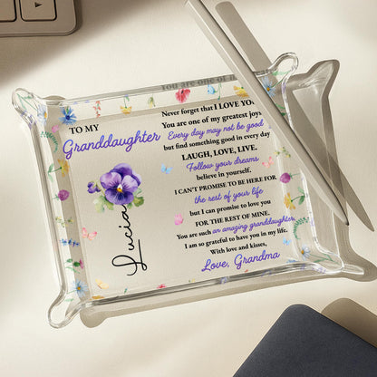 To My Granddaughter, Love and Flowers