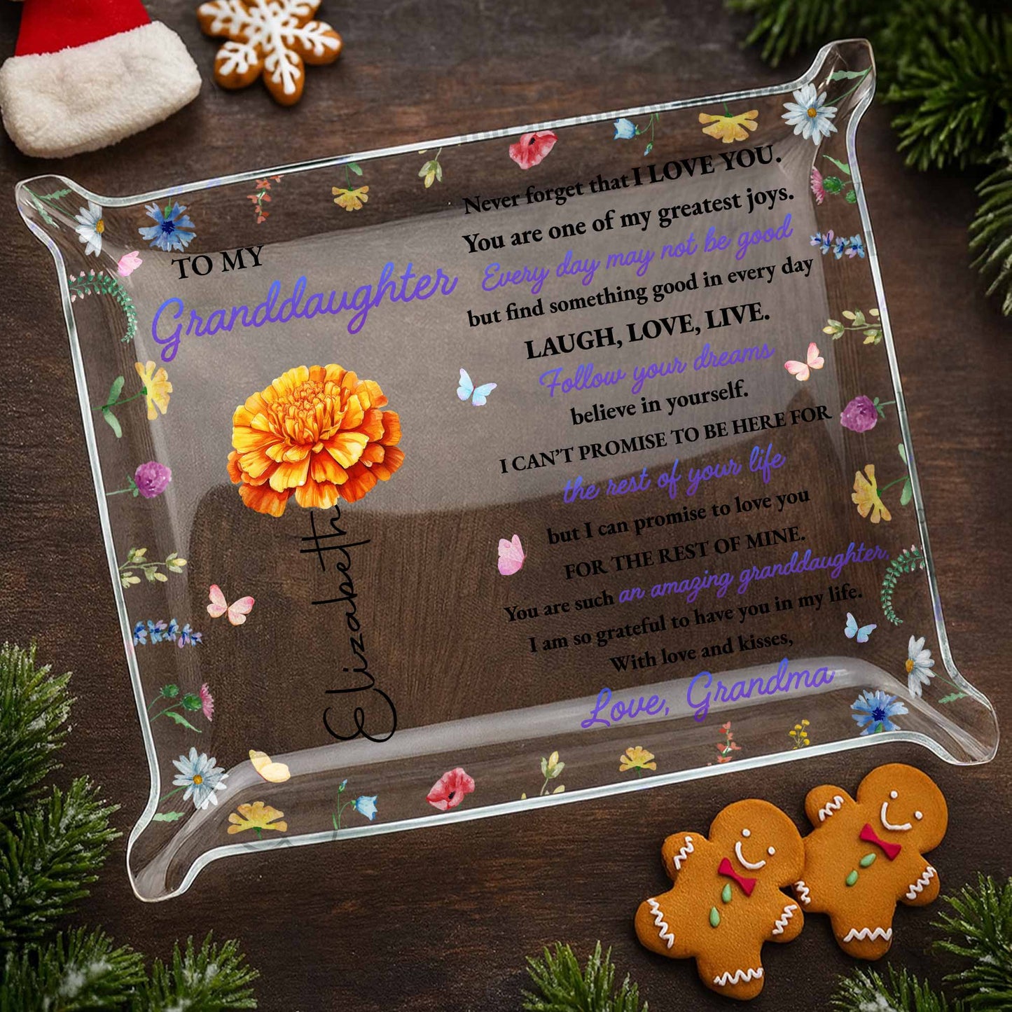 To My Granddaughter, Love and Flowers